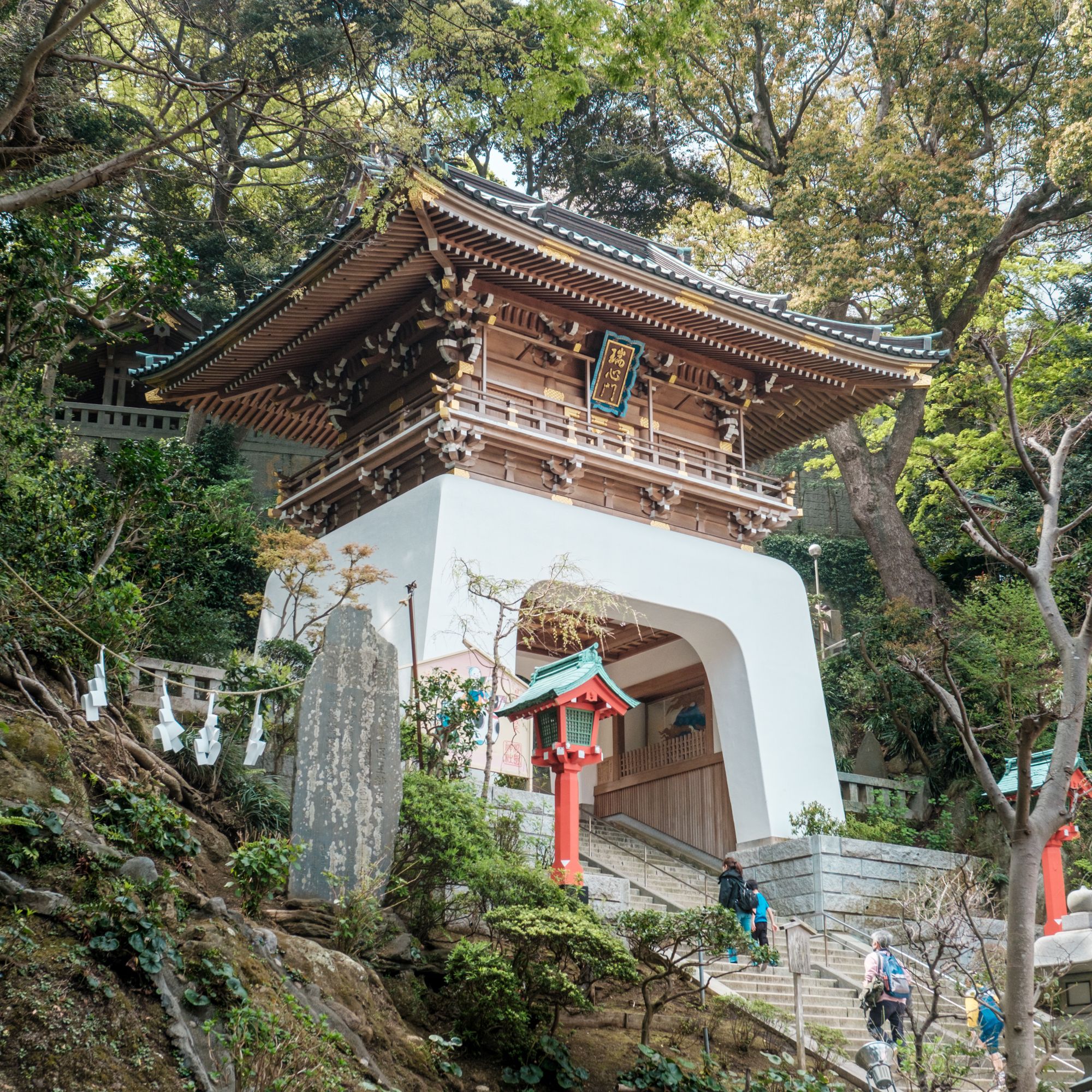 Zuishinmon gate at Enoshima Shrine, Fujisawa, Kanagawa